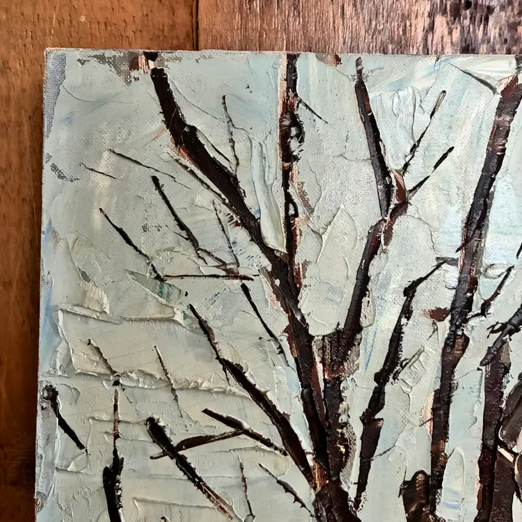 original oil painting- home and garden