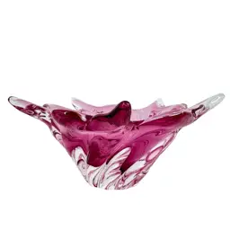 Pink Art Glass Bowl