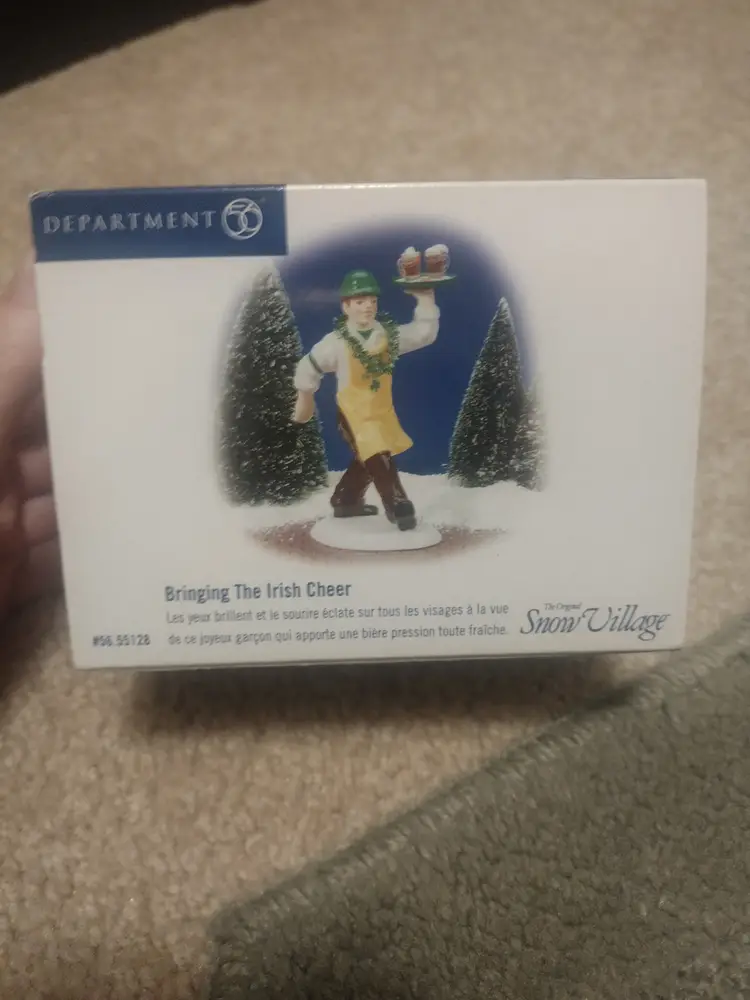 Dept 56 “Bringing the Irish Cheer” 56.55128 The Original Snow Village Collection