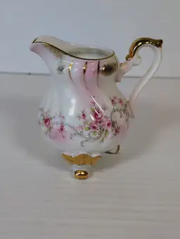 Lefton China Creamer Hand Painted Heirloom Rose
