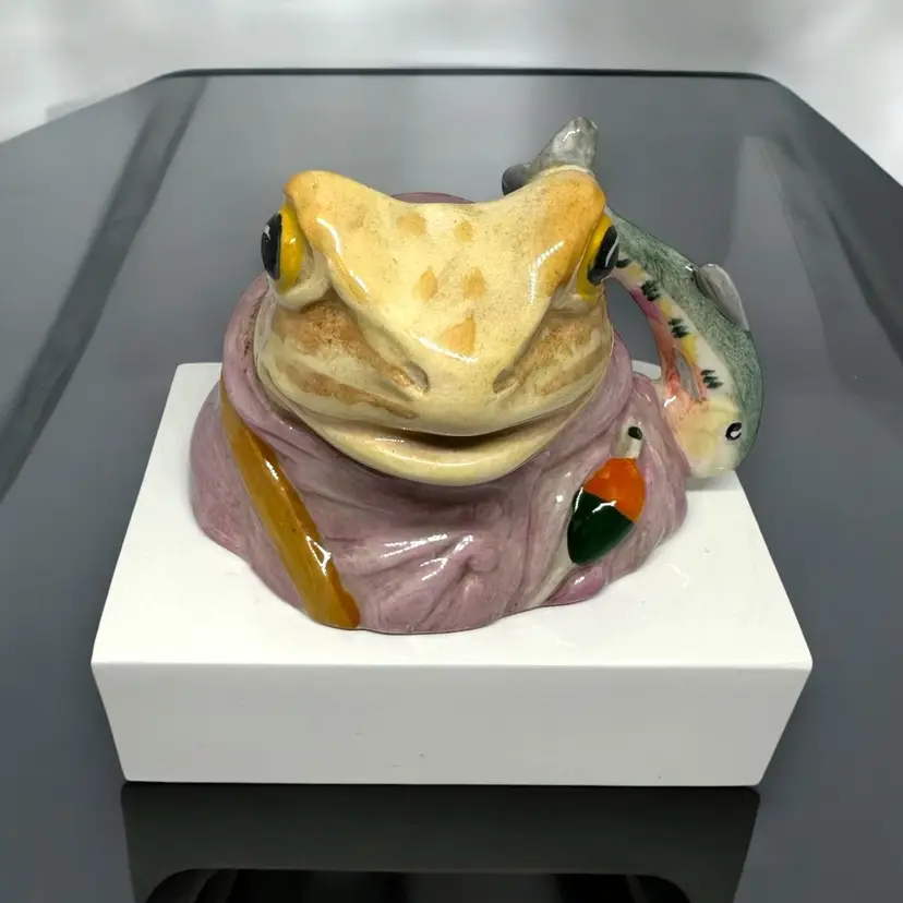 Vintage Beswick Beatrix Potter Jeremy Fisher Porcelain Frog Character Jug RARE