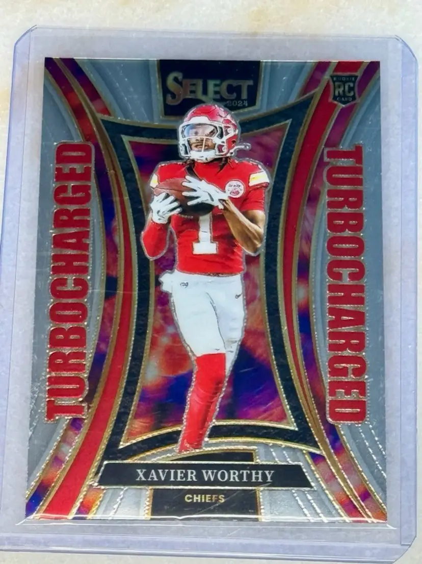 2024 Panini Select Xavier Worthy Turbocharged #14 RC