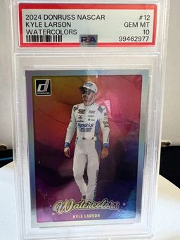 2024 PANINI DONRUSS NASCAR WATERCOLORS 12 KYLE LARSON PSA 10 POP 1