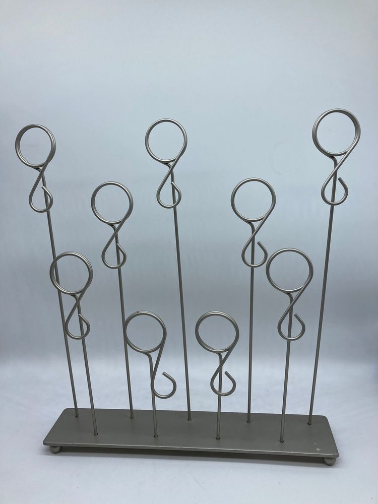 Silver Tone Metal Card/Photo Holder
