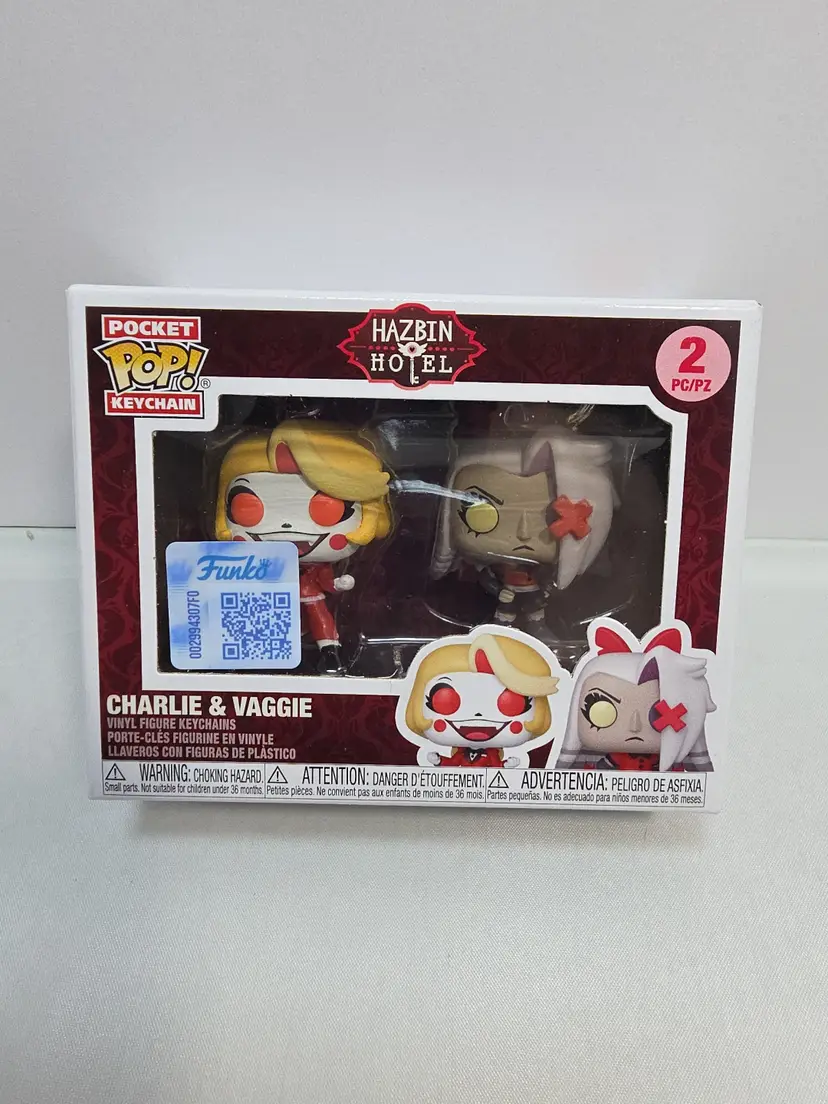 Funko Pop! Keychains: Hazbin Hotel Vaggie & Charlie (2 Pack) (A3)