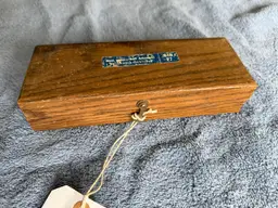 Dual sharpening stone box, Medium India, Soft Arkansas.