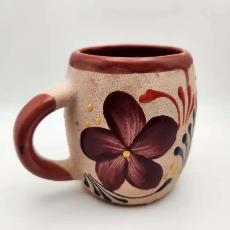 Mexican Tonola Coffee Tea Mug Stone Glaze
