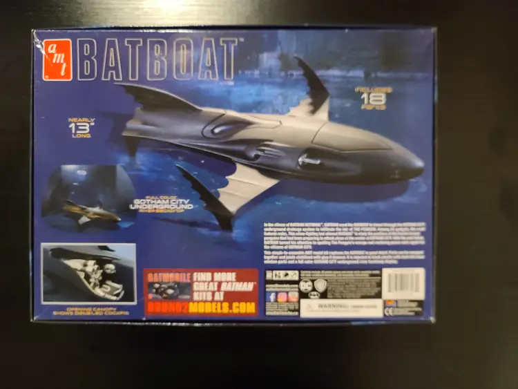 AMT 1/25 Batboat Open box Batman 1989 Model kit complete new