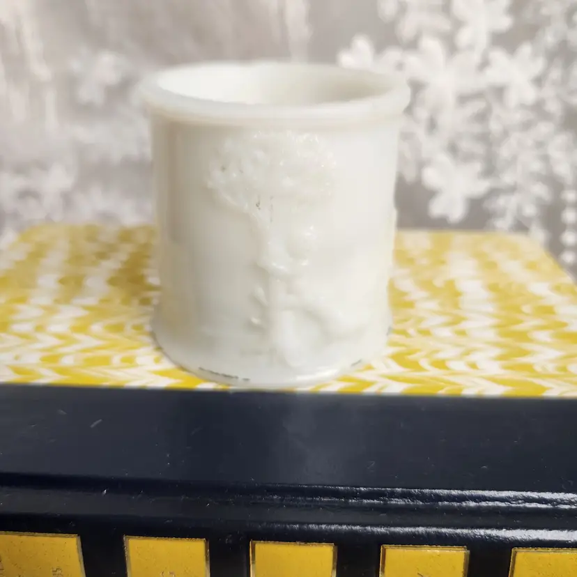 small milk glass mug
