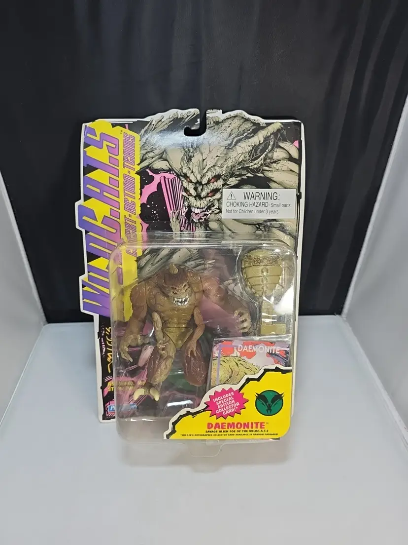Vintage 94' WildC.A.T.S Playmates Action Figure Daemonite W/ Collector Card (AB)