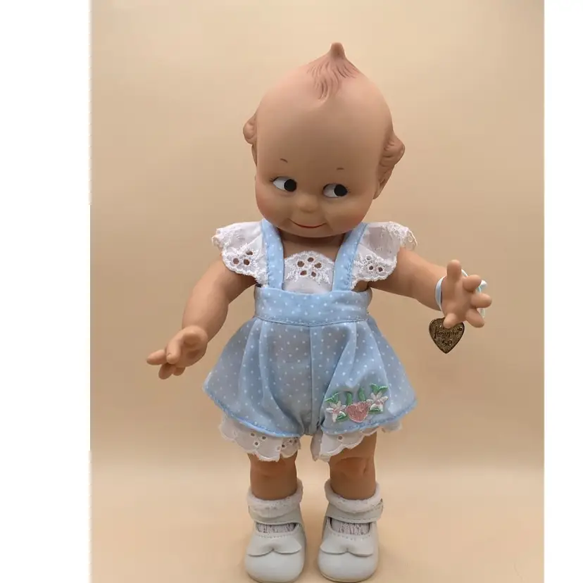 Kewpie 50th Anniversary Doll In Blue Romper, 11”
