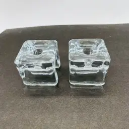 #3407b Pair of Juhava Ri-Jalka Finland Napkin Candle Holders MCM (Choice of 3 sets) Top Pair in Main Photo