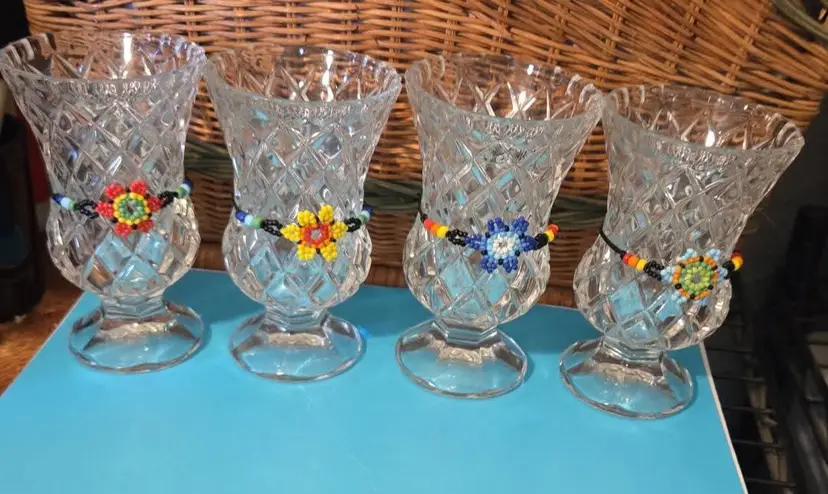 Embellished Mikasa Crystal Vases