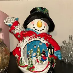 Blue Sky Snowman Circle Of Friends