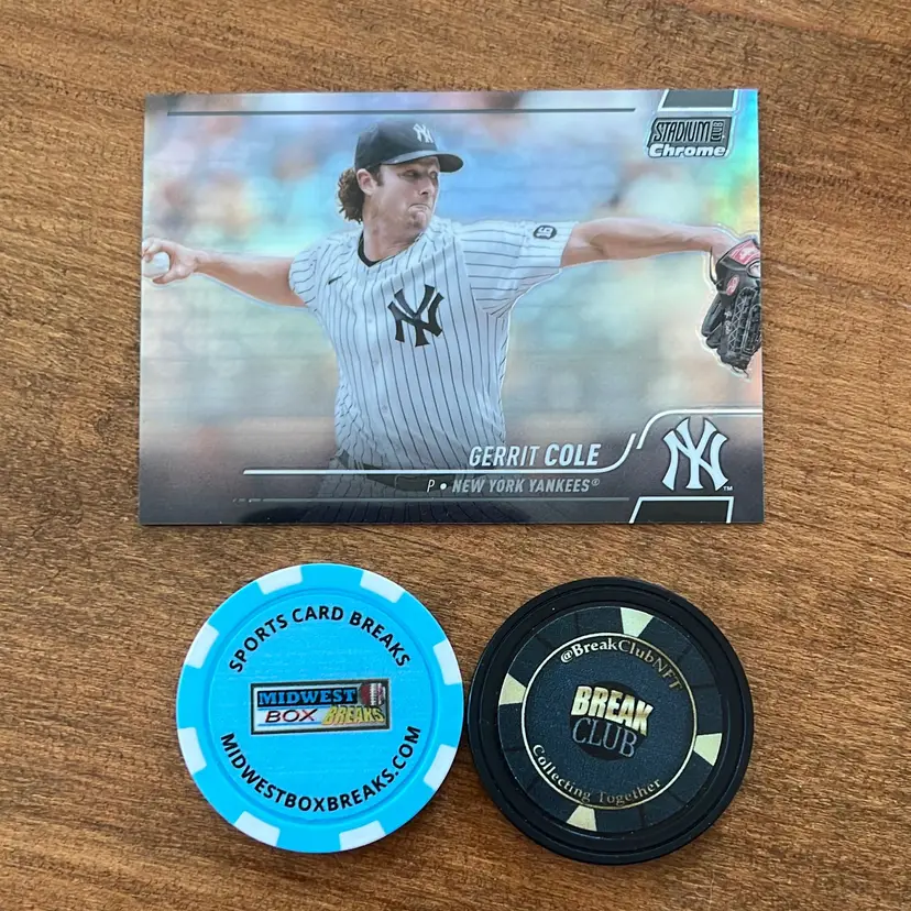 2022 Stadium Club Gerrit Cole Chrome refractor SP error misprint New York Yankees