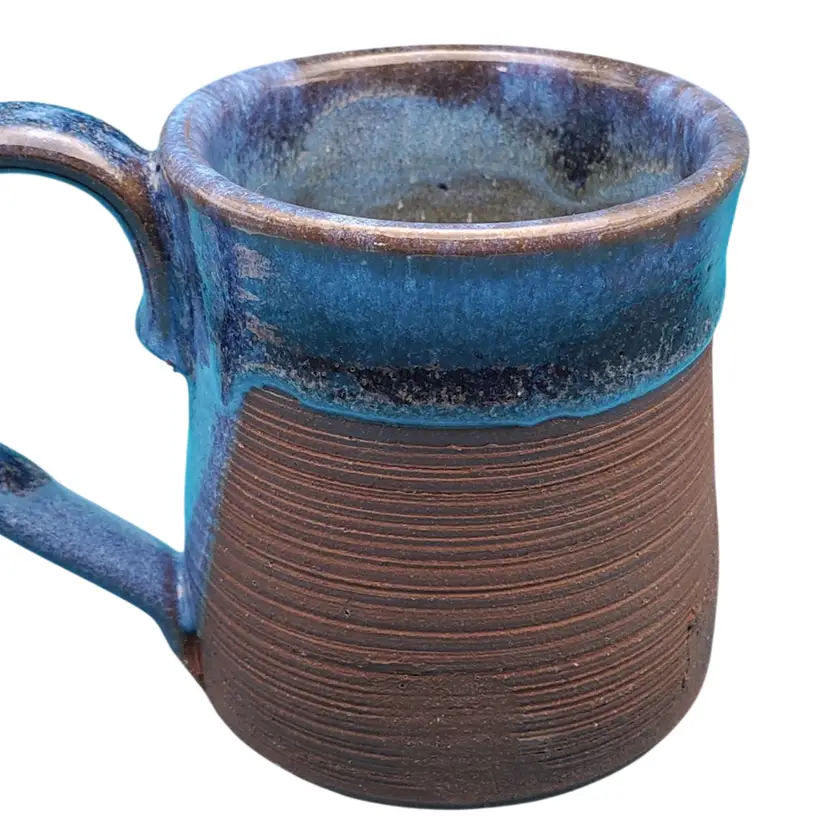Rustic Handcrafted Signed Artisan Ceramic Coffee Mug