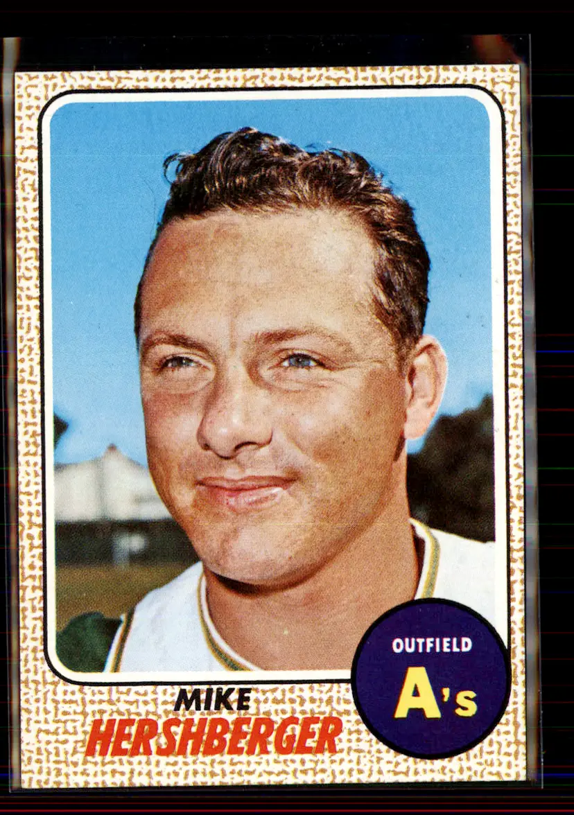 Mike Hershberger 1968 Topps #18 - Oakland Athletics - (146-104)