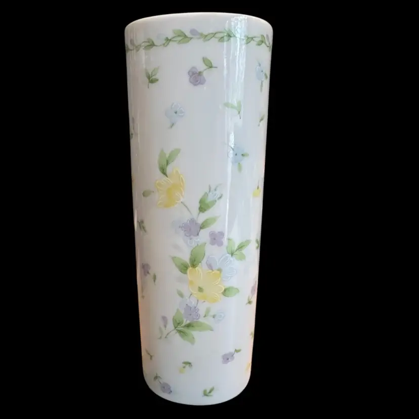 FTD 1993 Spring Floral Vase 6.5”T Oval Shaped