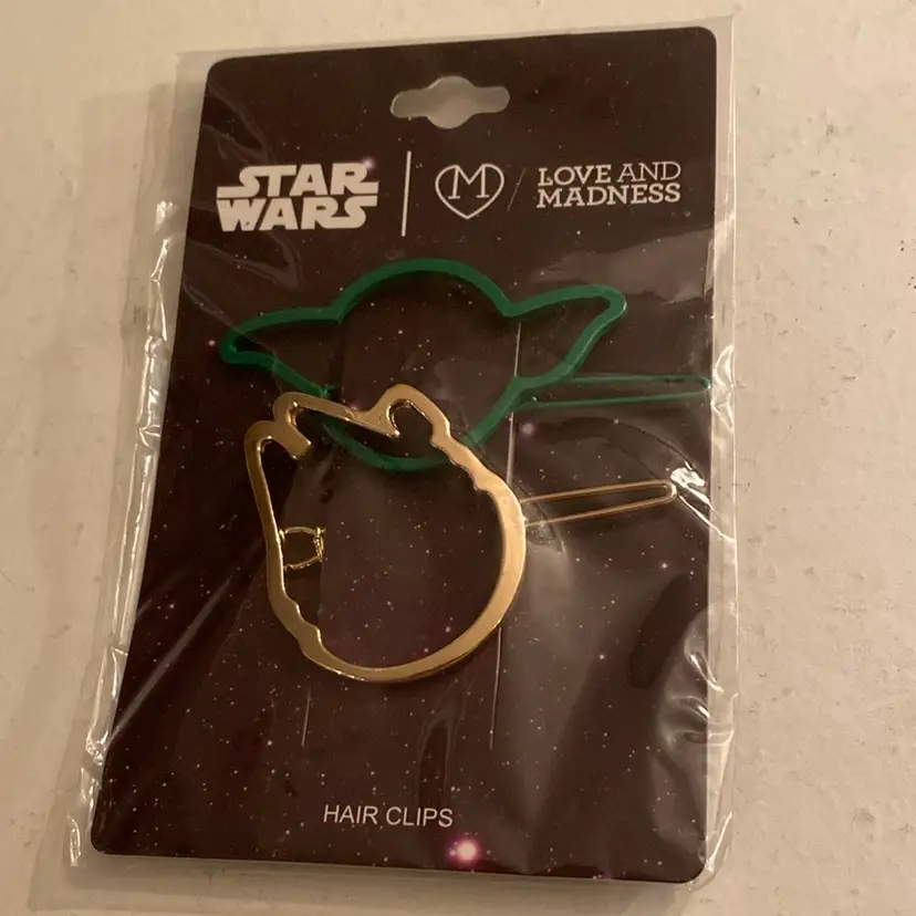 Star Wars Hair Clips Yoda & Millennium Falcon