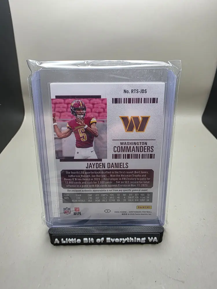 Jayden Daniels #RTS-JDS 2024 Panini Contenders - Rookie Ticket Swatches