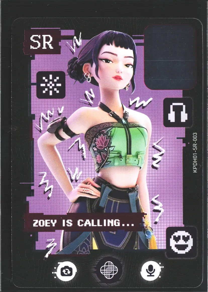 Zoey Card 2026 KPop Demon Hunters Kayou SR 1st Set Huntrx