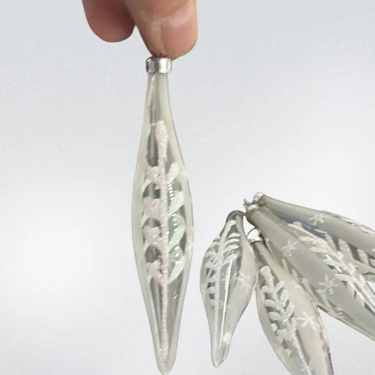 6pc Blown Glass
Christmas Ornament