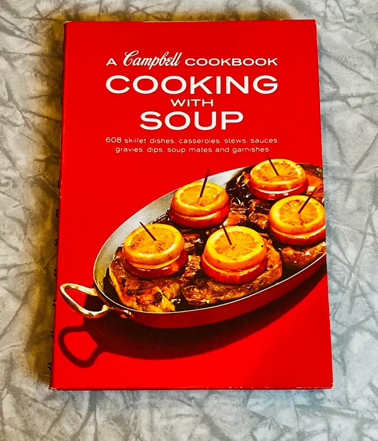 Vintage Campbell’s Cooking With Soup Cookbook. 
