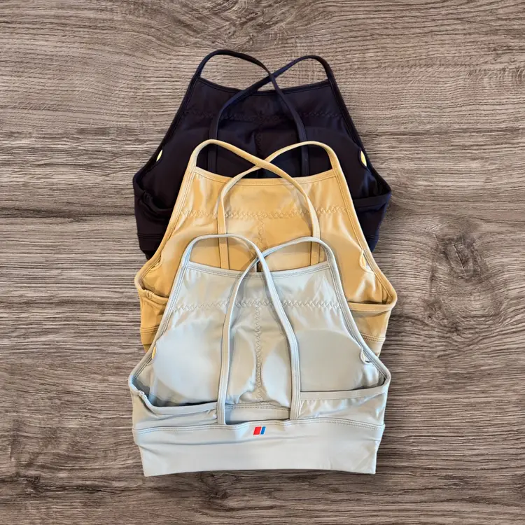 FZKL Women's Performance Sports Bra High Neck: Ocean Collection