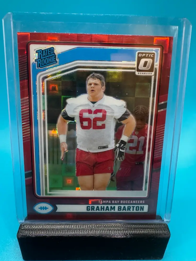 Graham Barton Optic Rated Rookie Red Pandora Tampa Bay Buccaneers