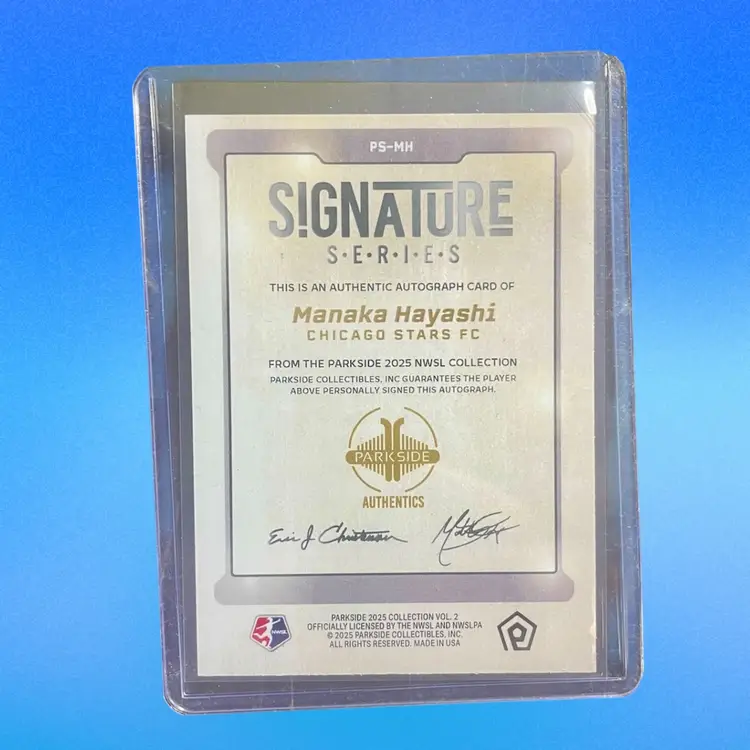 2025 Parkside NWSL Vol. 2 Manaka Hayashi Auto