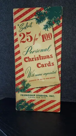 Vintage Advertisement Personalized Christmas Cards Friendship Studios