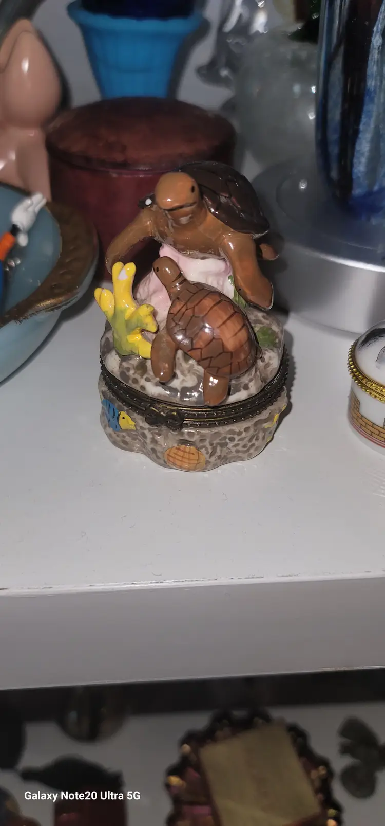 Ocean turtles trinket box