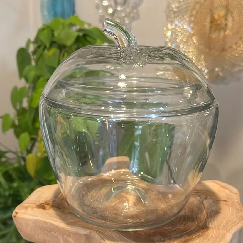 Vintage Anchor Hocking Apple Lidded Jar