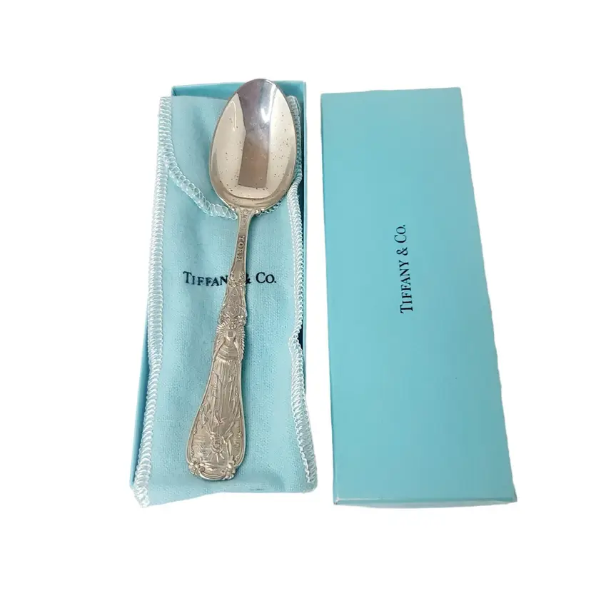 TIFFANY New York Statue of Liberty Sterling Souvenir SPOON with Storage Bag