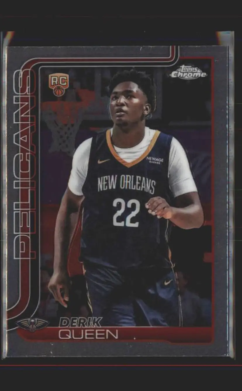 2025-26 Topps Chrome #263 Derik Queen - (137) - New Orleans Pelicans