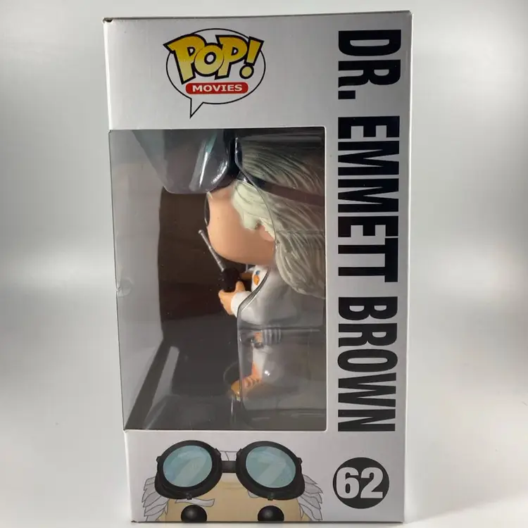Funko Pop! Movies Back To The Future Dr Emmett Brown Original Release Error Box 62 2014