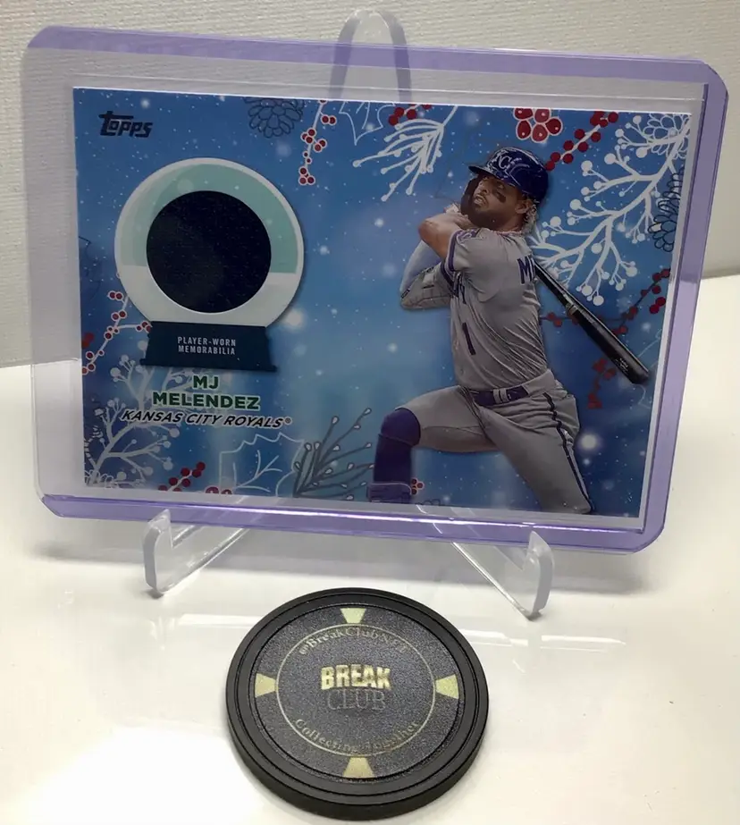 2023 Topps Holiday Mega MJ Melendez Player Worn Relic RC-MJM Kansas City Royals