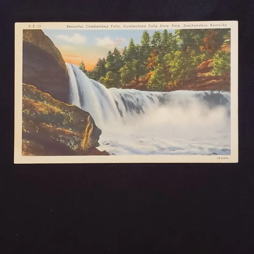 Postcard Cumberland Falls Cumberland State Park Southeast KY unused Vintage