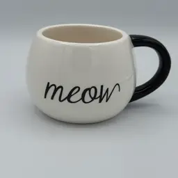 World Market "Meow" Coffee Mug