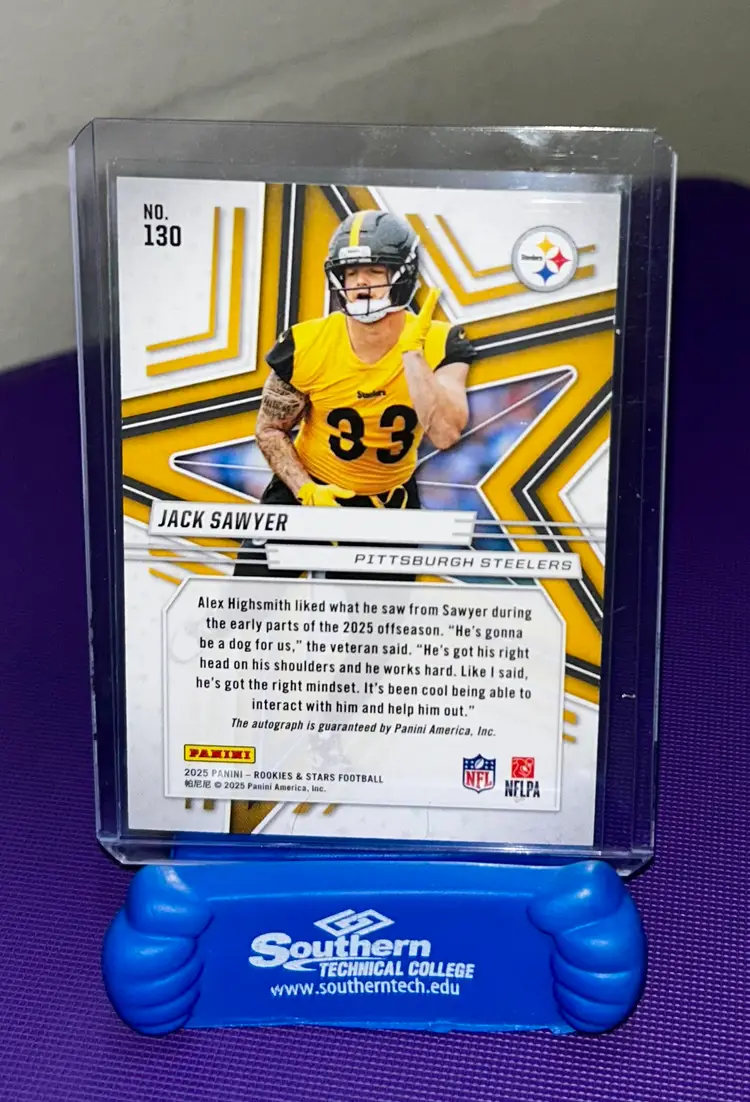 Jack Sawyer Rookies & Stars Autographed Card