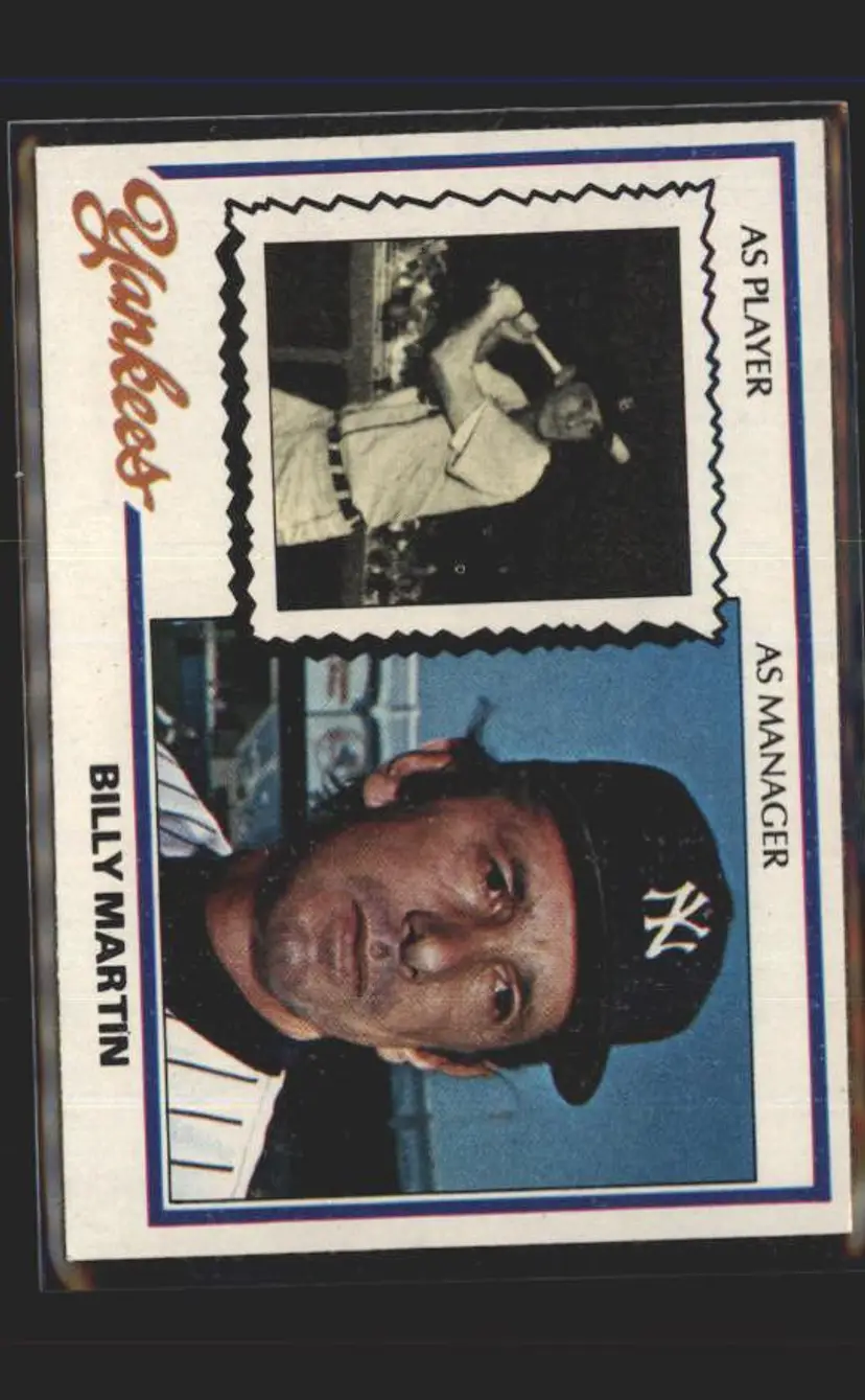1978 Topps #721 Billy Martin - (137) - New York Yankees