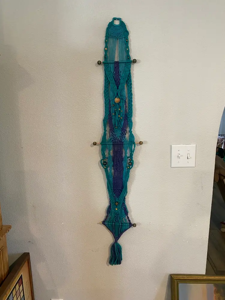 Vintage macrame Wall Hanging 60’s/70’s