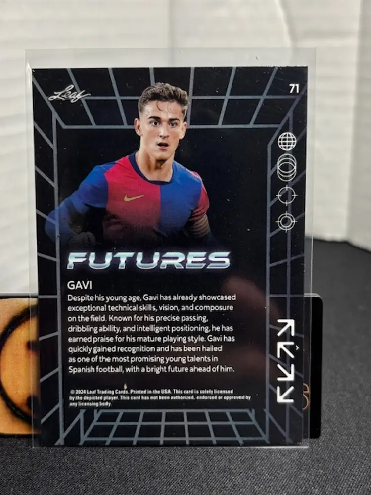GAVI 2024 Leaf Multi Sports Futures Yellow /249 Barcelona A1538