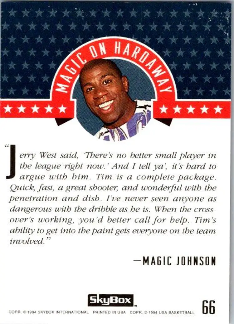 Tim Hardaway #66 1994 Skybox