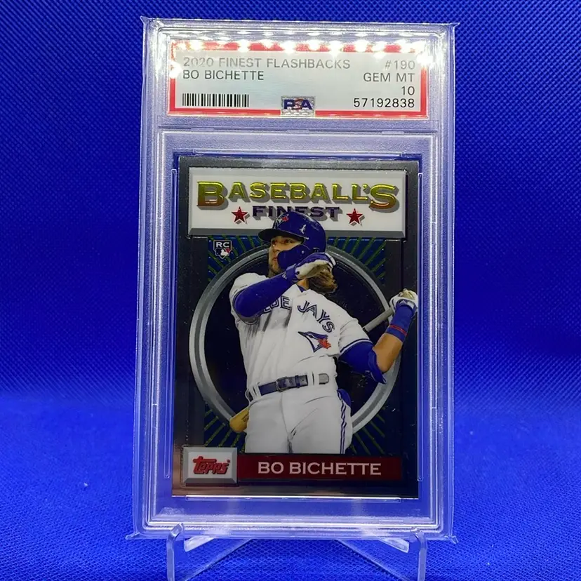 2020 Finest Flashbacks Bo Bichette RC PSA 10 Toronto Blue Jays