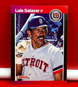 1989 Donruss Collector Baseball Trading Card Tigers Luis Salazar #352