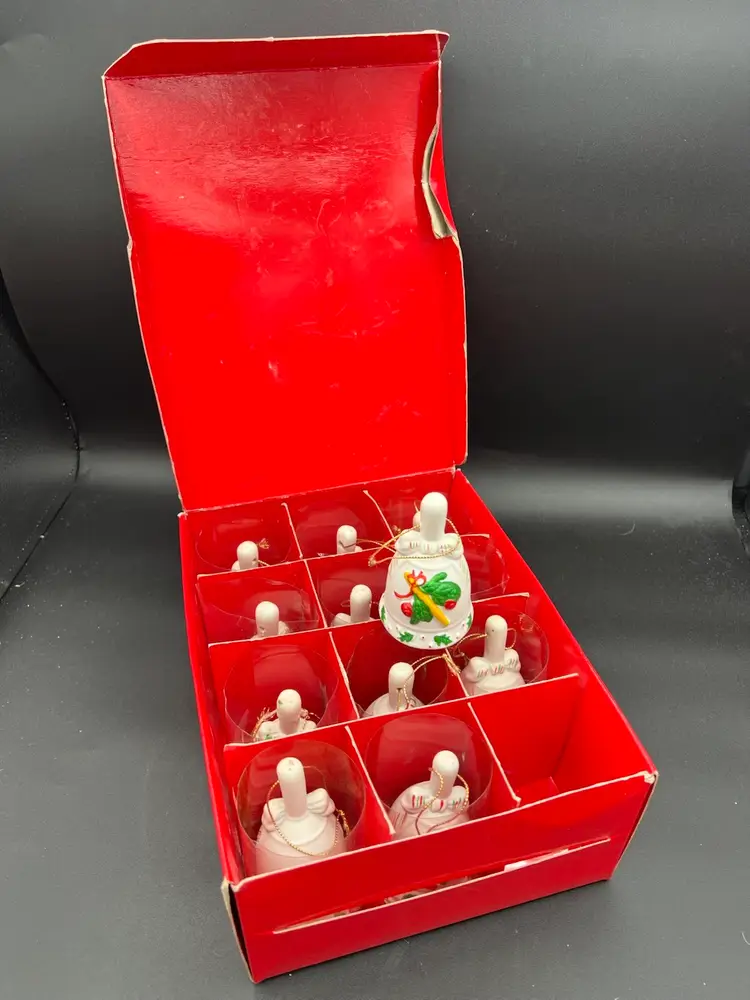 JCPenney Vintage Twelve Days Of Christmas Ornament Collection In Original Box