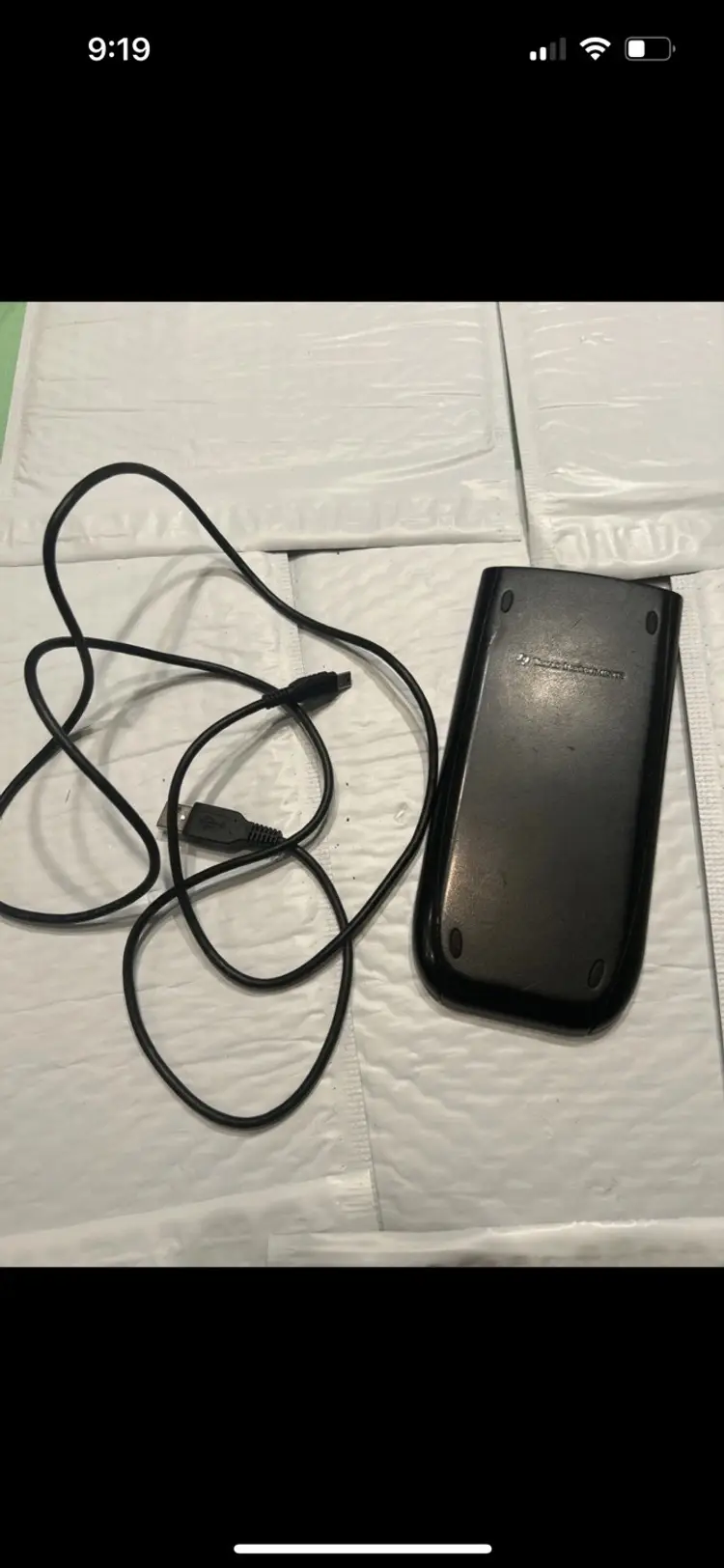 Texas Instruments TI-84 Plus C Ti 89 Graphing Calculator Cover Cable ONLY Black