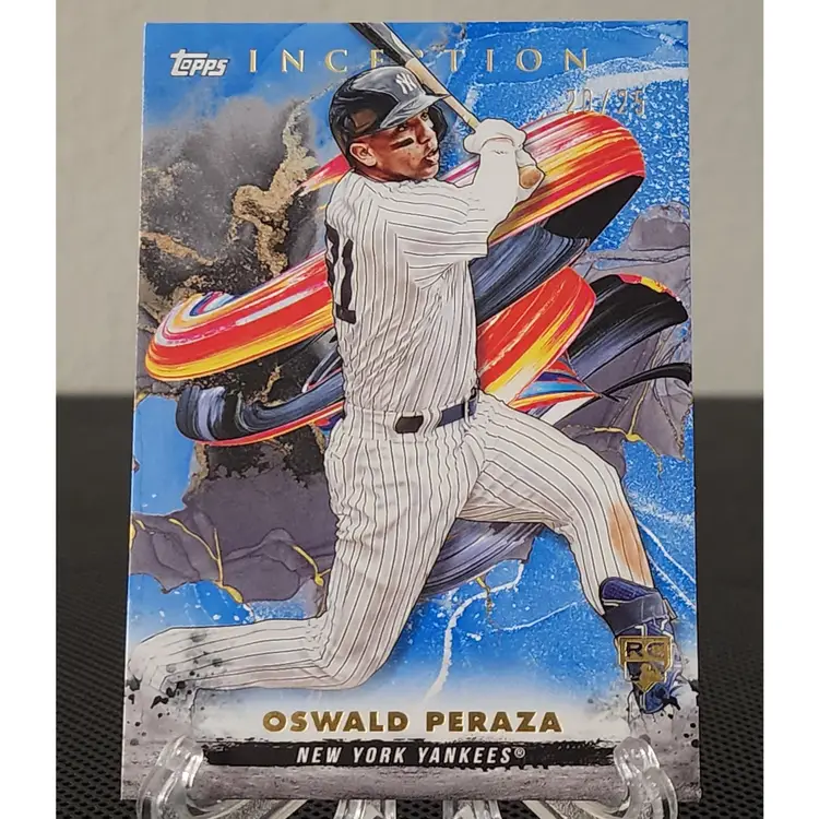 Oswald Peraza 2023 Topps Inception Blue /25 RC - Yankees