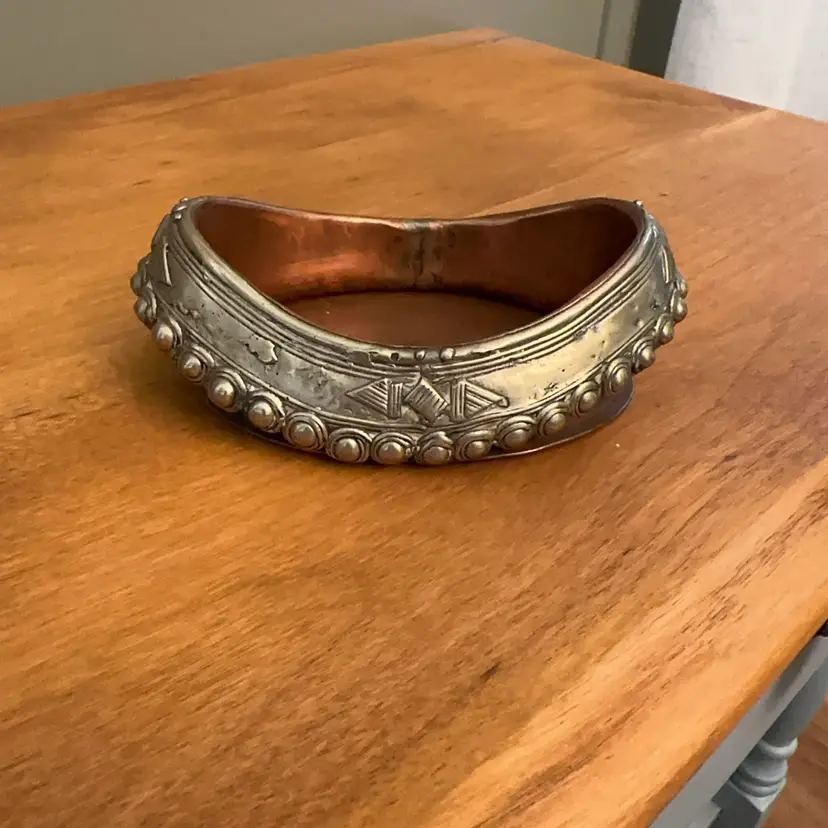 Brass And Copper Trinket Tray